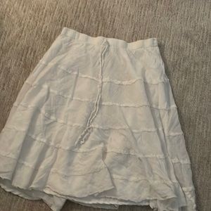 White beach skirt